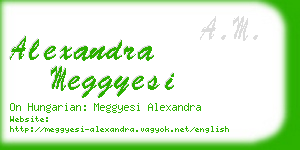 alexandra meggyesi business card
